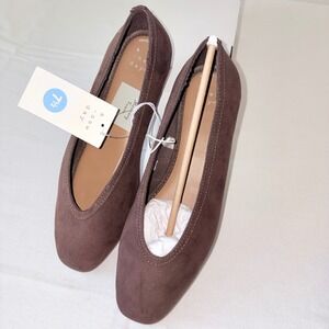 A New Day Sammie Flats Women Brown Memory Foam Size 7.5 ballet